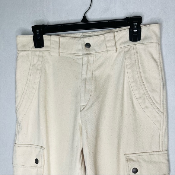 Isabel Marant Evalia Tapered Cotton Cargo Pants - Picture 6 of 10